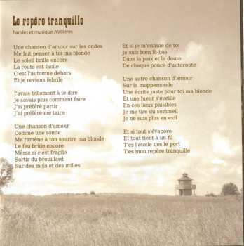 CD Vincent Vallières: Le Repère Tranquille