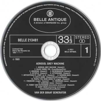 CD Van Der Graaf Generator: The Aerosol Grey Machine LTD