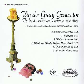CD Van Der Graaf Generator: The Least We Can Do Is Wave To Each Other