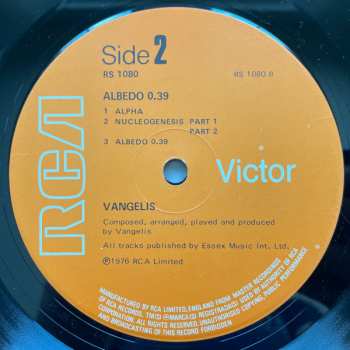 LP Vangelis: Albedo 0.39