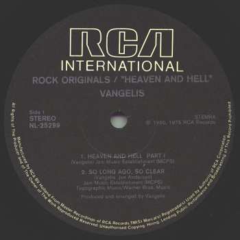 LP Vangelis: Heaven And Hell