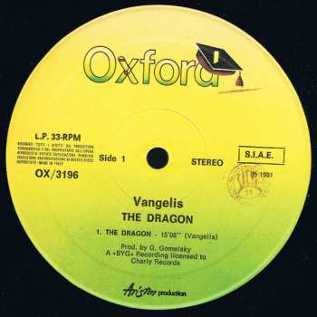 LP Vangelis: The Dragon