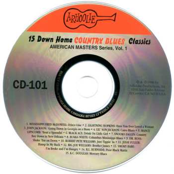 CD Various: 15 Down Home Country Blues Classics