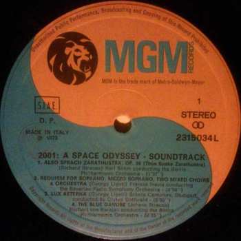LP Various: 2001 - A Space Odyssey (Music From The Motion Picture Soundtrack)