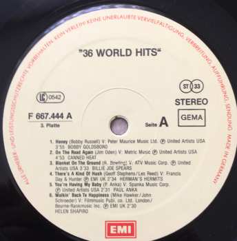 3LP/Box Set Various: 36 World Hits