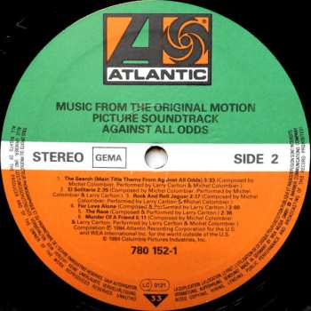 LP Various: Against All Odds (Music From The Original Motion Picture Soundtrack)