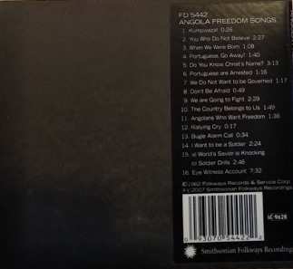 CD Various: Angola Freedom Songs