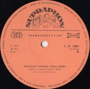 2LP/Box Set Various: Antologie Chodské Lidové Hudby