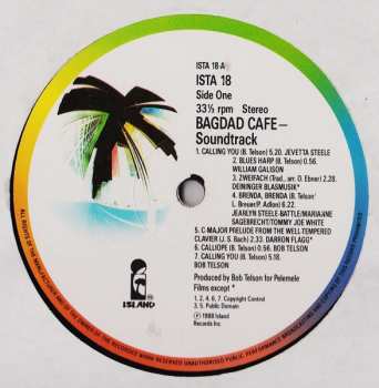 LP Various: Bagdad Cafe (Original Motion Picture Soundtrack)