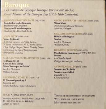 10CD/Box Set Various: Baroque - Les Maîtres De L'Époque Baroque (XVII-XVIII siècle)