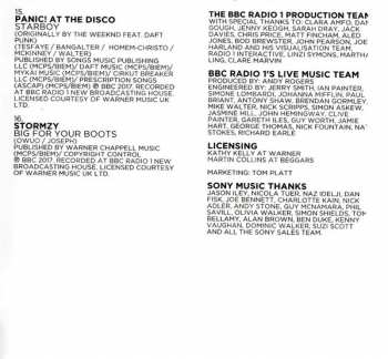 2CD Various: BBC Radio 1 Live Lounge 2017