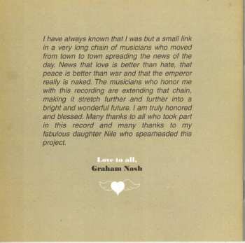 CD Various: Be Yourself - A Tribute To Graham Nash's Songs For Beginners