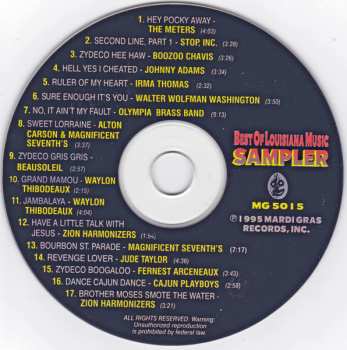 CD Various: Best Of Louisiana Music Sampler