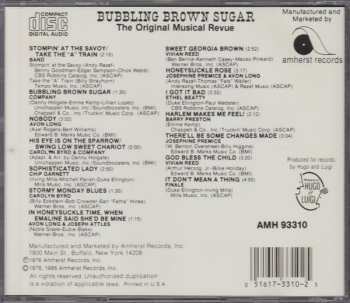 CD Various: Bubbling Brown Sugar - The Original Musical Revue (Original Broadway Cast Recording)