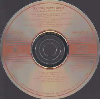 CD Various: Bubbling Brown Sugar - The Original Musical Revue (Original Broadway Cast Recording)
