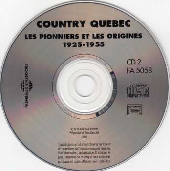 2CD Various: Country Quebec Les Pionniers Et Les Origines 1925-1955