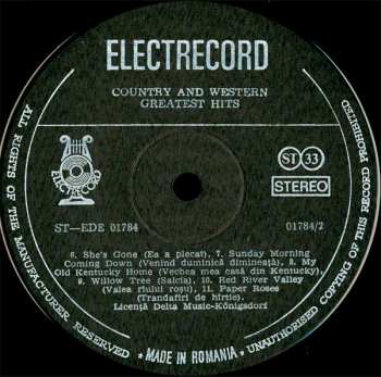 LP Various: Country & Western Greatest Hits I