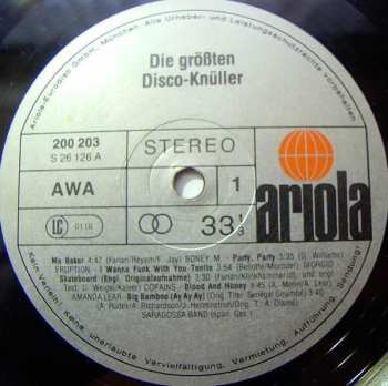LP Various: Die Größten Disco-Knüller