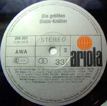 LP Various: Die Größten Disco-Knüller