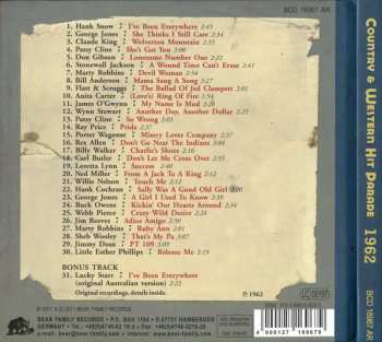 CD Various: Dim Lights Thick Smoke & Hillbilly Music - Country & Western Hit Parade - 1962
