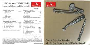 CD Various: Dinos Constantinides, Music For Soloists and Orchestra III