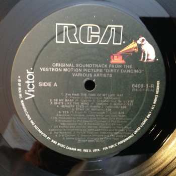 LP Various: Original Soundtrack From The Vestron Motion Picture - Dirty Dancing