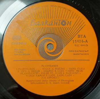 LP Various: Flashdance (Original Soundtrack From The Motion Picture)