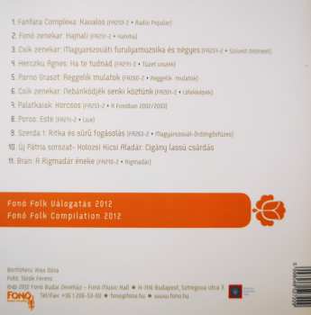 CD Various: Fonó Folk Válogatás 2012 = Fonó Folk Compilation 2012