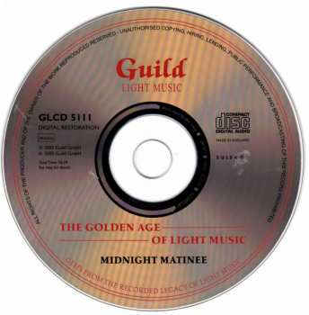 CD Various: Golden Age Of Light Music: Midnight Matinee