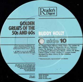 11LP/Box Set Various: Golden Greats Of The 50s And 60s