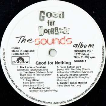 LP Various: Good For Nothing - The Sounds Album, Vol 1