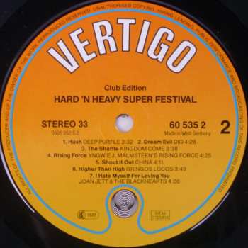 LP Various: Hard 'N Heavy Super Festival
