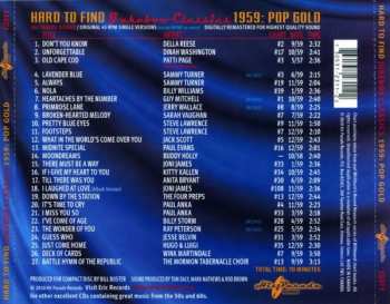 CD Various: Hard To Find Jukebox Classics 1959: Pop Gold