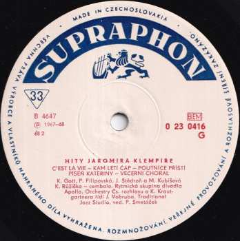 EP Various: Hity Jaromíra Klempíře