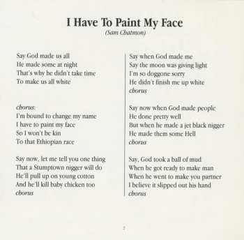 CD Various: I Have To Paint My Face: Mississippi Blues – 1960
