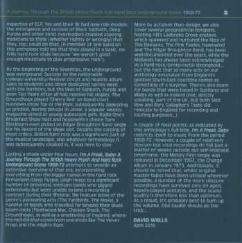 3CD/Box Set Various: I'm A Freak, Baby... A Journey Through The British Heavy Psych And Hard Rock Underground Scene 1968-72