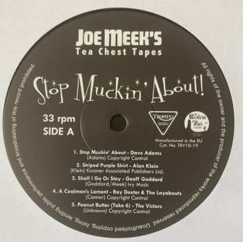 EP Various: Joe Meek's Tea Chest Tapes: Stop Muckin' About! LTD