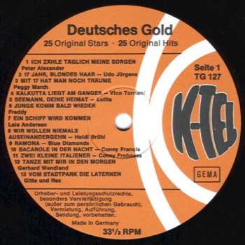 LP Various: K-Tel's Deutsches Gold