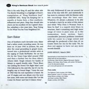 CD Various: King's Serious Soul: Too Much Pain