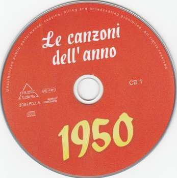 2CD Various: Le Canzoni Dell' Anno 1950
