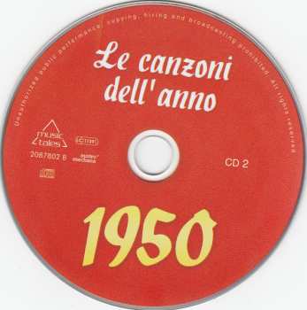 2CD Various: Le Canzoni Dell' Anno 1950