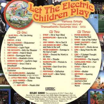 3CD Various: Let The Electric Children Play - The Underground Story Of Transatlantic Records 1968-1976