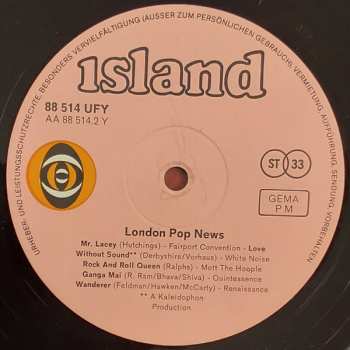 LP Various: London Pop News