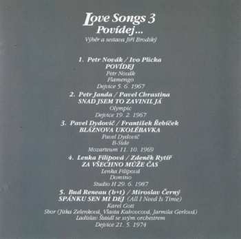 CD Various: Love Songs 3 - Povídej...