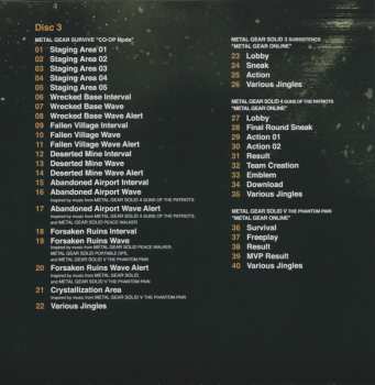 3CD Various: Metal Gear Survive Original Soundtrack