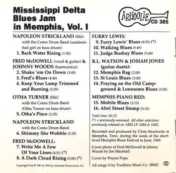 CD Various: Mississippi Delta Blues Jam In Memphis Volume 1