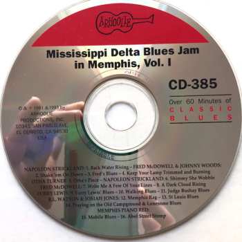 CD Various: Mississippi Delta Blues Jam In Memphis Volume 1