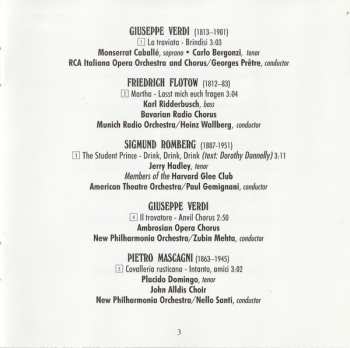 CD Various: Opera's Greatest Drinking Songs And Other Intoxicating Melodies