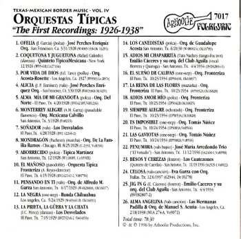 CD Various: Orquestas Tipicas First Recordings 1926-1938