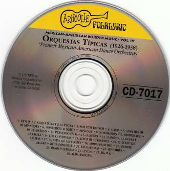 CD Various: Orquestas Tipicas First Recordings 1926-1938